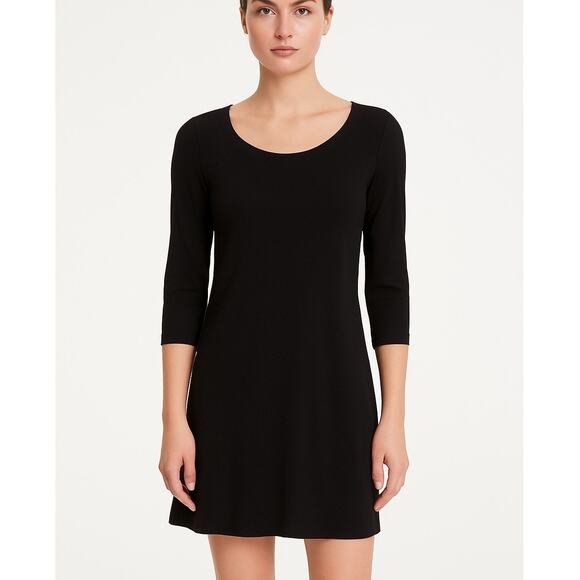 Theory Gila Mini Dress Black - Picture 9 of 9